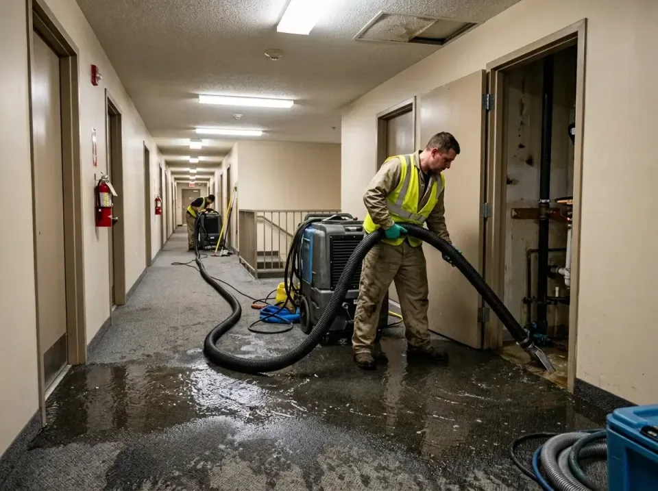 multi-unit-apartment-hallway-f-005 — frequently asked questions, Emergency Burst Pipe Water Extraction & Removal in Elkhart,…